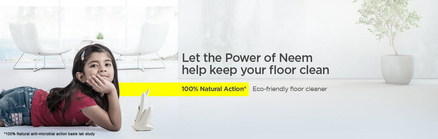 Let the Power of Neem help keep your floor clean 100% Natural Action Eco-friendly floor cleaner